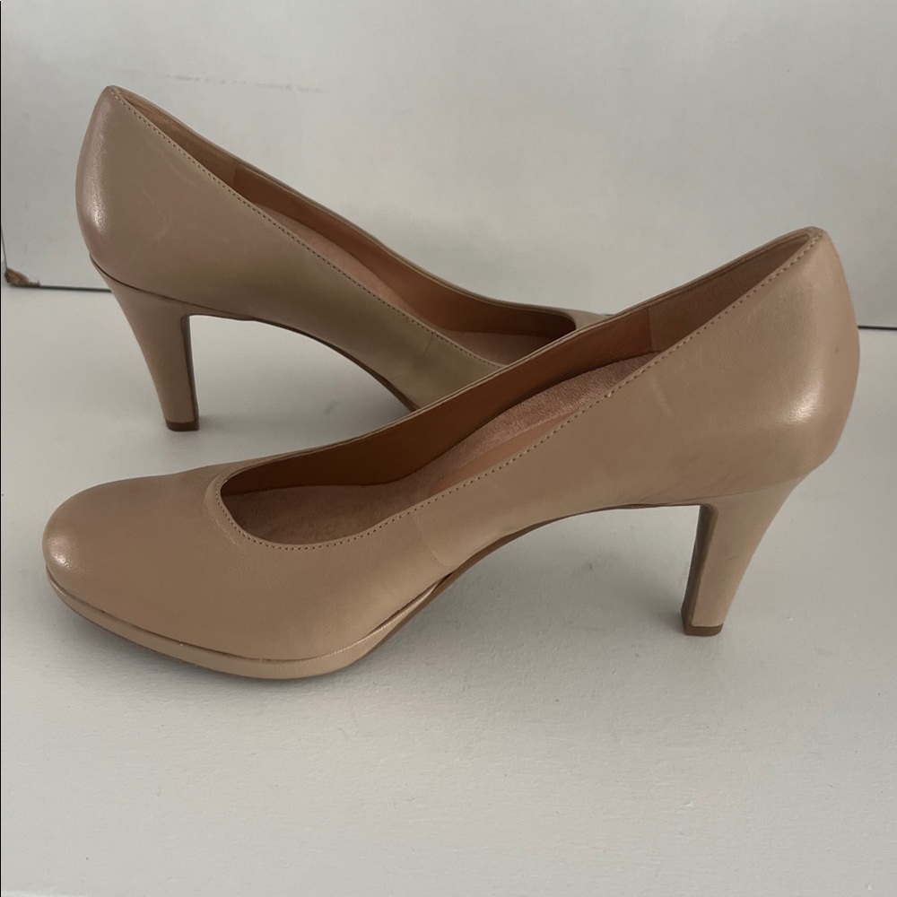 Beige High Heel Pumps
